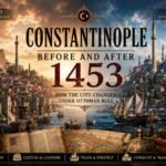 Constantinople before and after the Ottoman conquest of 1453