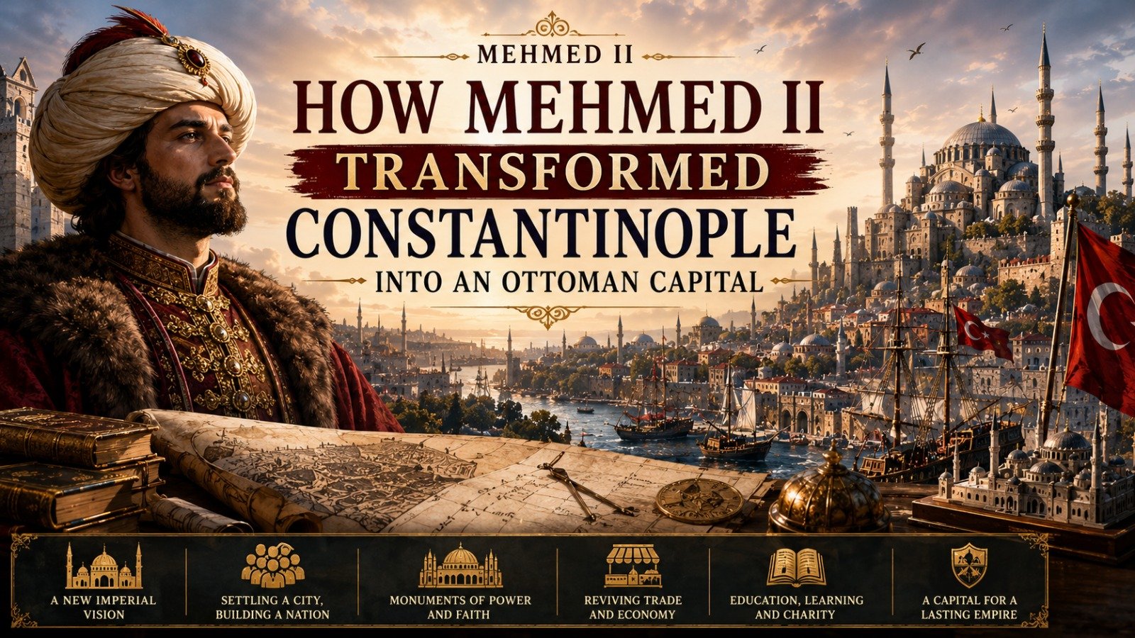 Mehmed II's transformation of Constantinople into an Ottoman imperial capital